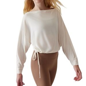 Athleta Cool Down Top in Magnolia White Size XL - NWT